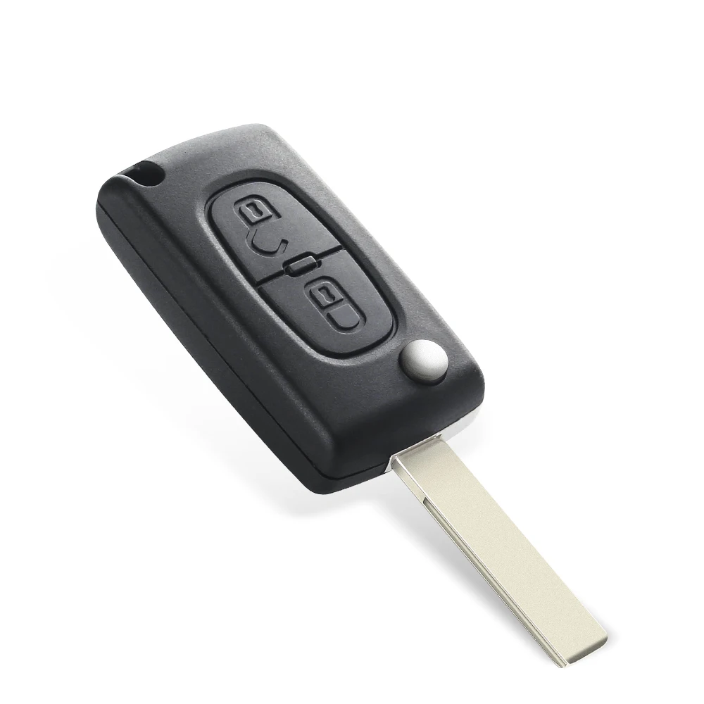 Чехол-брелок KEYYOU для Peugeot 107 207 307 307S 308 407 607 2BT 2 кнопки складной пульт