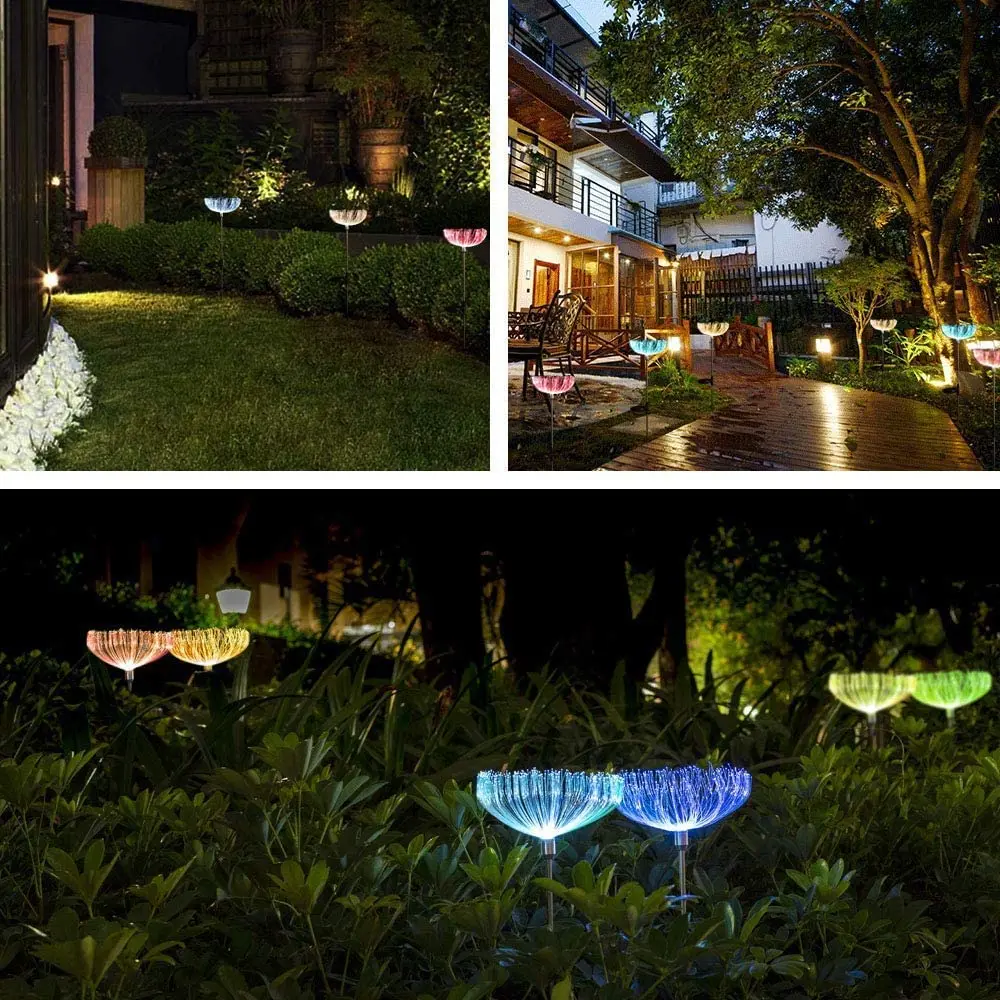 2 шт. в упаковке разноцветный солнечный светильник наружный IP65 водонепроницаемый