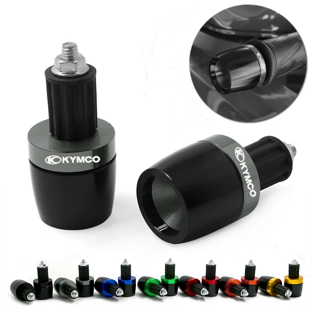 

For KYMCO Downtown 125 200 250 300/i 350i Xciting 250 300 400/i k-xct 300 Motorcycle Handlebar Grips Ends Weight Bar Cap Plug