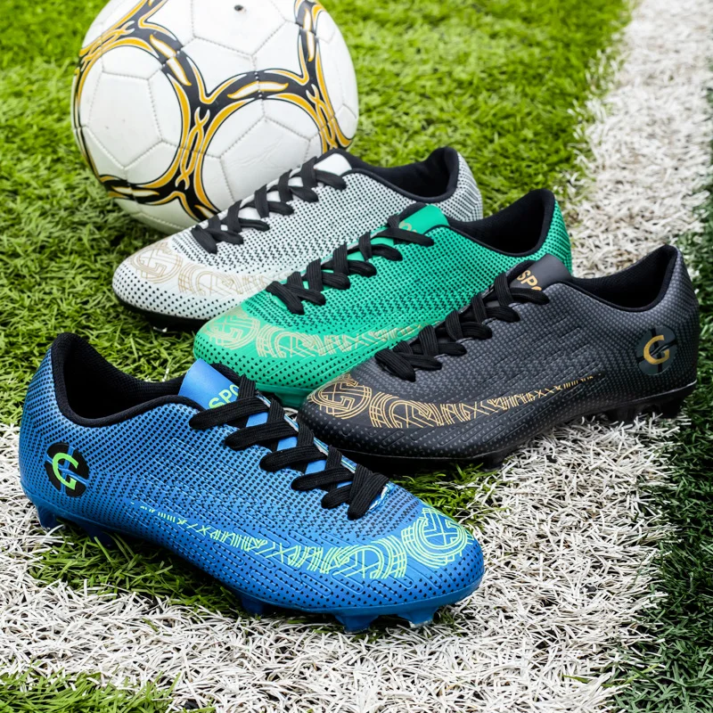 Men Soccer Shoes Teenager Breathable Football Boots Professional Playing Field TF/FG Soccer Cleats Men Adult Sneakers Size 36-45
