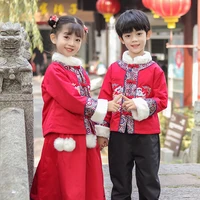 tang chinese costume for newborn baby boys girls parkas suit embroidery winter red new year birthday gift christmas long sleeve