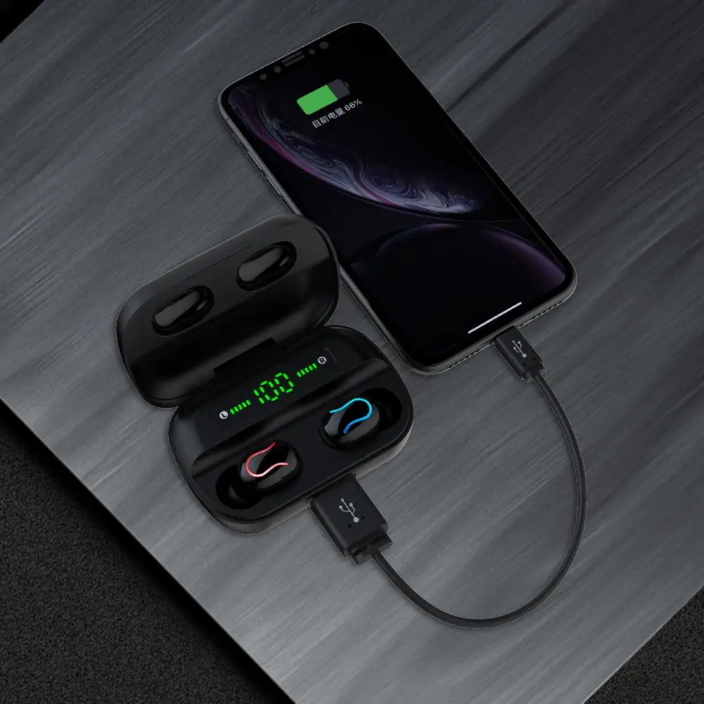 HBQ Q82 Беспроводной наушники двойной U Тип громкой связи Bluetooth гарнитура для авто с