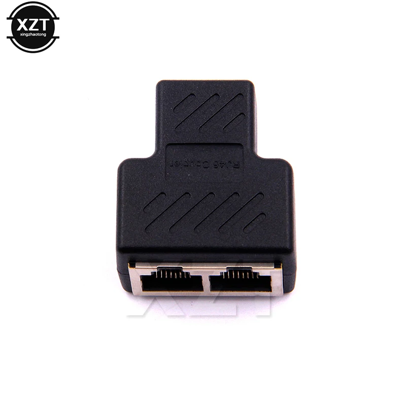 1 2 LAN RJ45 разъем сетевой кабель сплиттер удлинитель адаптера|Соединители| |