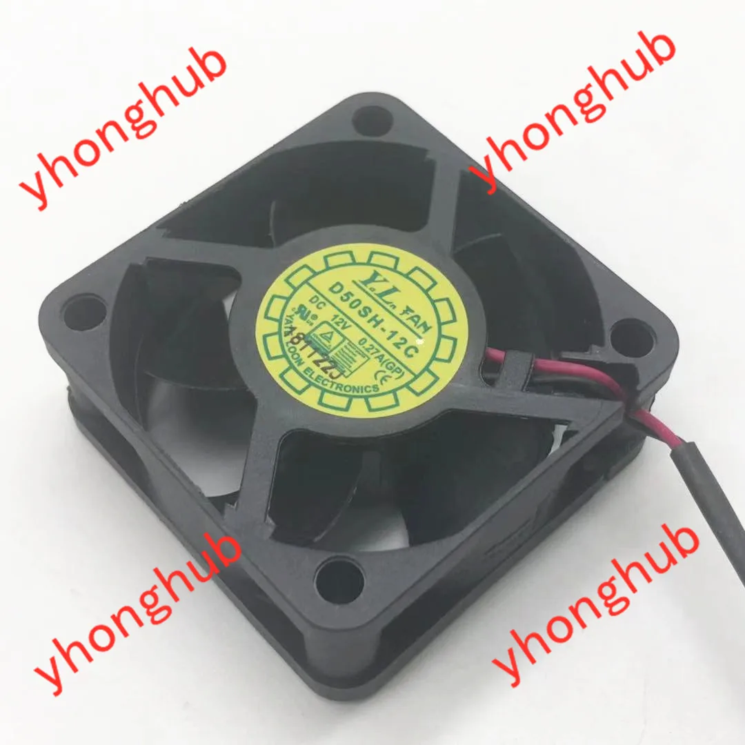 Yate Loon D50SH 12C Сервер охлаждающий вентилятор DC 12V 0.27A 50x50x20 мм 2 провода|Кулеры и