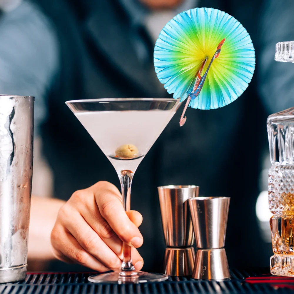 

105pcs Fruit Picks Creative Mini Paper Umbrella Picks Disposable Fruit Sticks