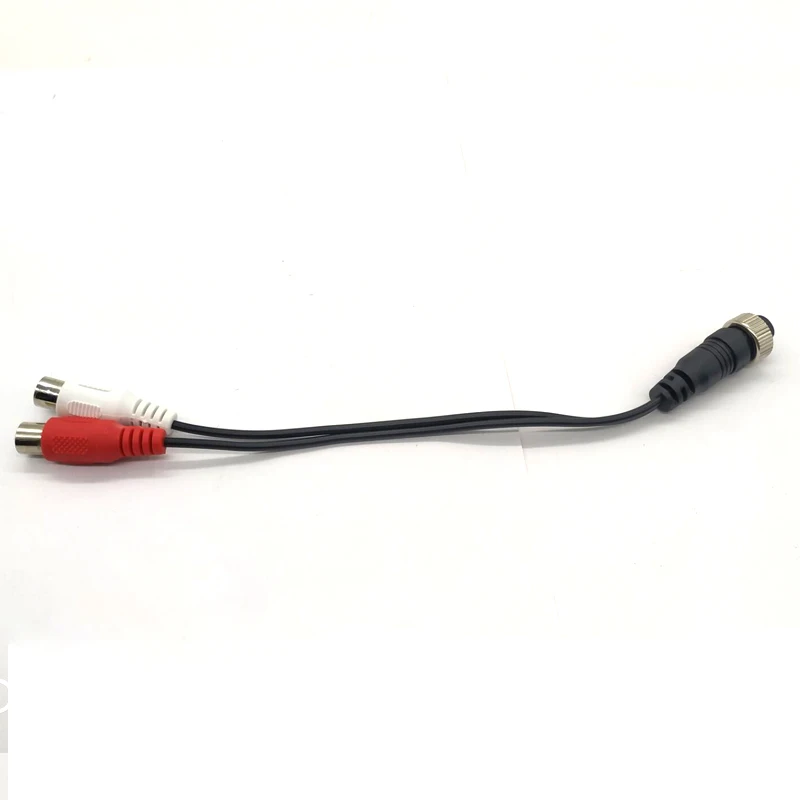 

Car monitoring camera video cable aviation female head to AV video DC power conversion cable QXNY