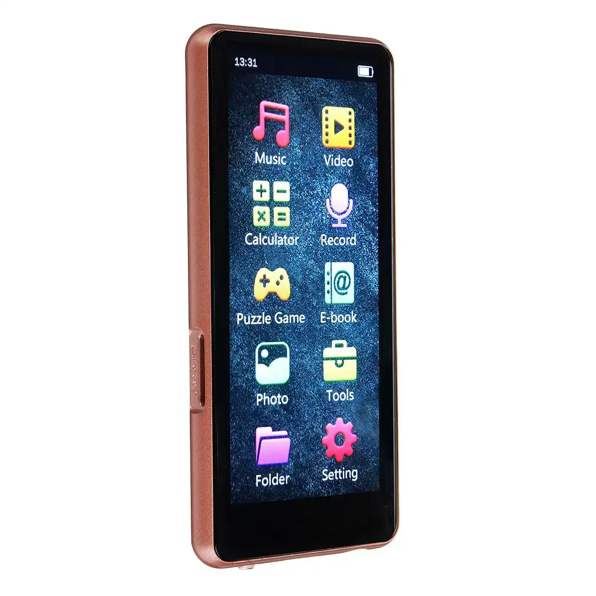 3,5 ''ips сенсорный полный экран bluetooth MP3 MP4 плеер длительное время ожидания портативный плеер Поддержка fm-радио видео музыкальный проигрыватель электронных книг - Цвет: Rose Gold