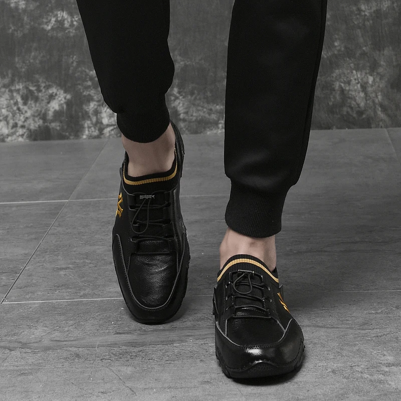 

Men Casual Shoes Genuine Leather Fashion Men Shoes Handmade Breathable Men Shoes Lightweight Men's Loafers Moccasins Size 46
