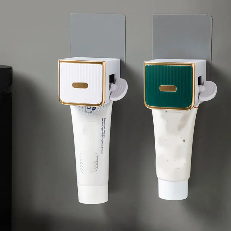 

Bathroom Toothpaste Squeezer Automatic Toothpaste Dispenser home Toothbrush Holder Wall Mount Stand Bathroom Accessories tools