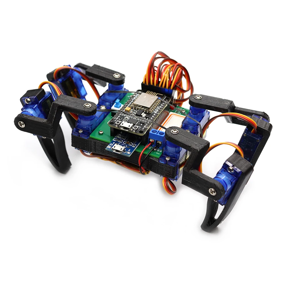 8-DOF Spider Robot Arduino DIY Kit Bionic Quadruped Edu-Robot Maker Open source project WIFI wireless control STEM Program toys |