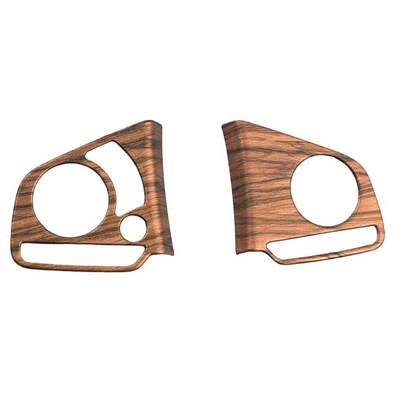 

For Honda CRV CR-V 2017 - 2021 Peach Wood Grain Steering Wheel Cover Trims Control Button Switch Stickers