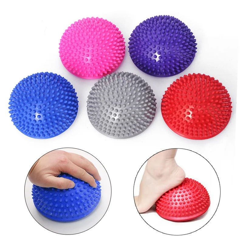 Новый мяч для йоги спорта фитнеса массажный полукруглый упражнений йогинга