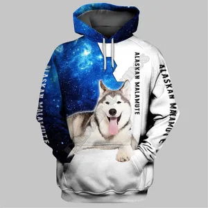 Аляска Malamute 3D печатные толстовки Забавный пуловер для мужчин и женщин Смешные Толстовки Свитер с животными Прямая поставка 03