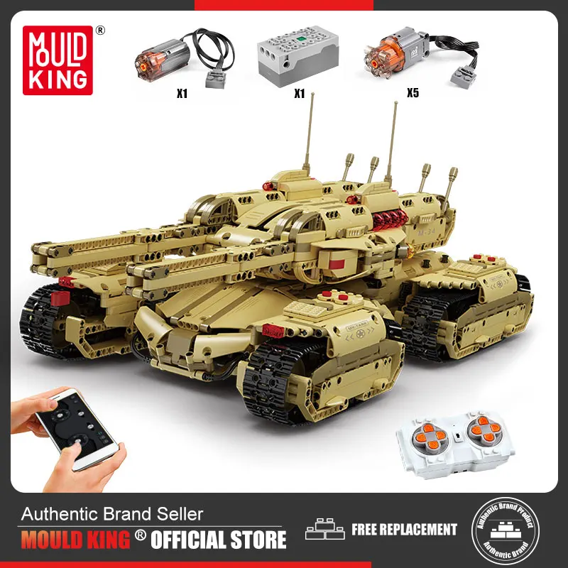 Пресс-форма KING 20011 технические строительные игрушки MOC моторизованный Мамонт