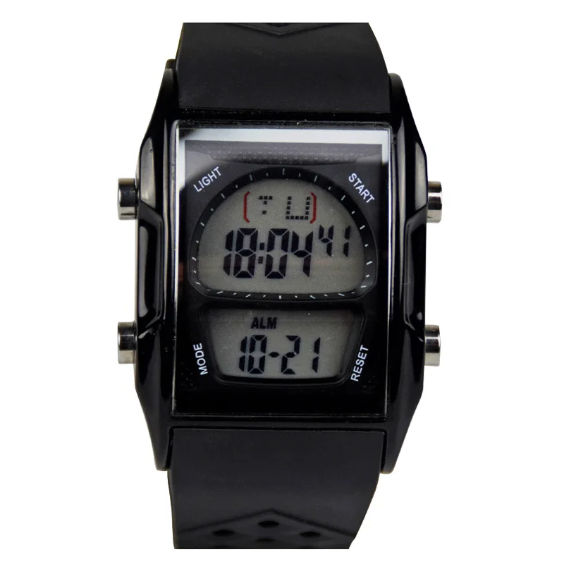 Модные водонепроницаемые мужские наручные часы 50 м светодиодный спортивные