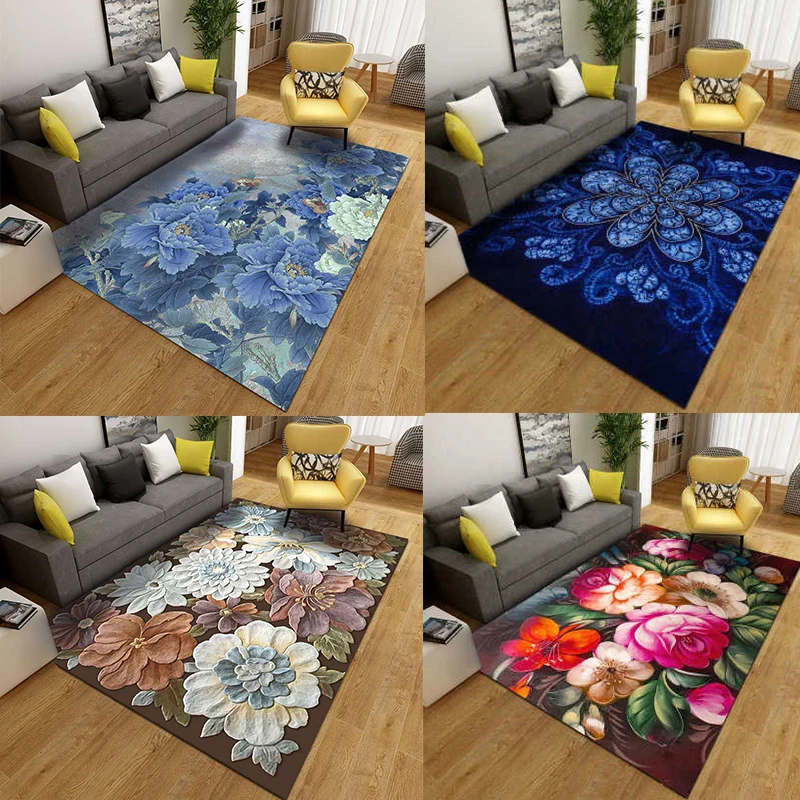 3D с романтичной розой австралийская площадь ковры коврики изображением цветов