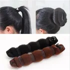 2 шт. Для женщин Волос Стайлинг бывший волшебная губка валик для пончик Кольцо формирователь пены оплёточный станок инструмент для девичий Сделай Сам DIY бигуди для волос Плетение Большие размеры