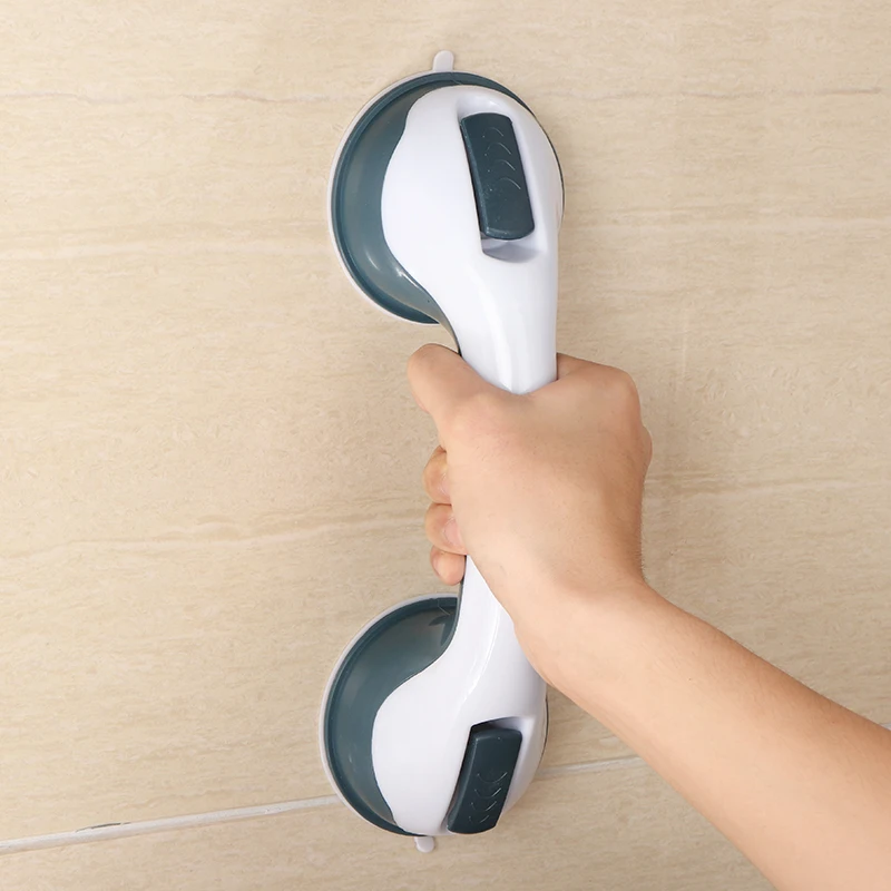 Кабинет Ручка часы с чашкой на присоске для ванной ручка захват бар пожилых