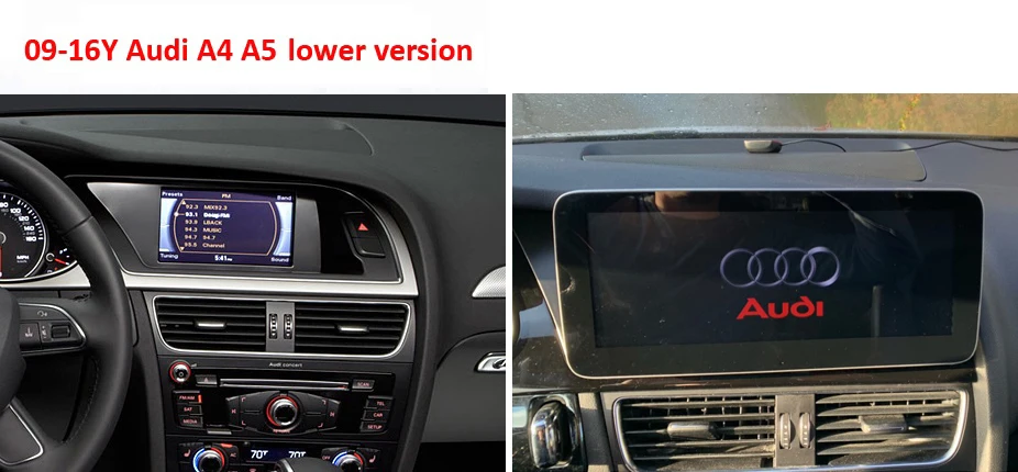 COIKA Система Android 9,0 автомобильный экран плеер для Audi A4L B8 A5 2009- gps Navi Мультимедиа Стерео 2+ 32 Гб ram wifi Google BT ips