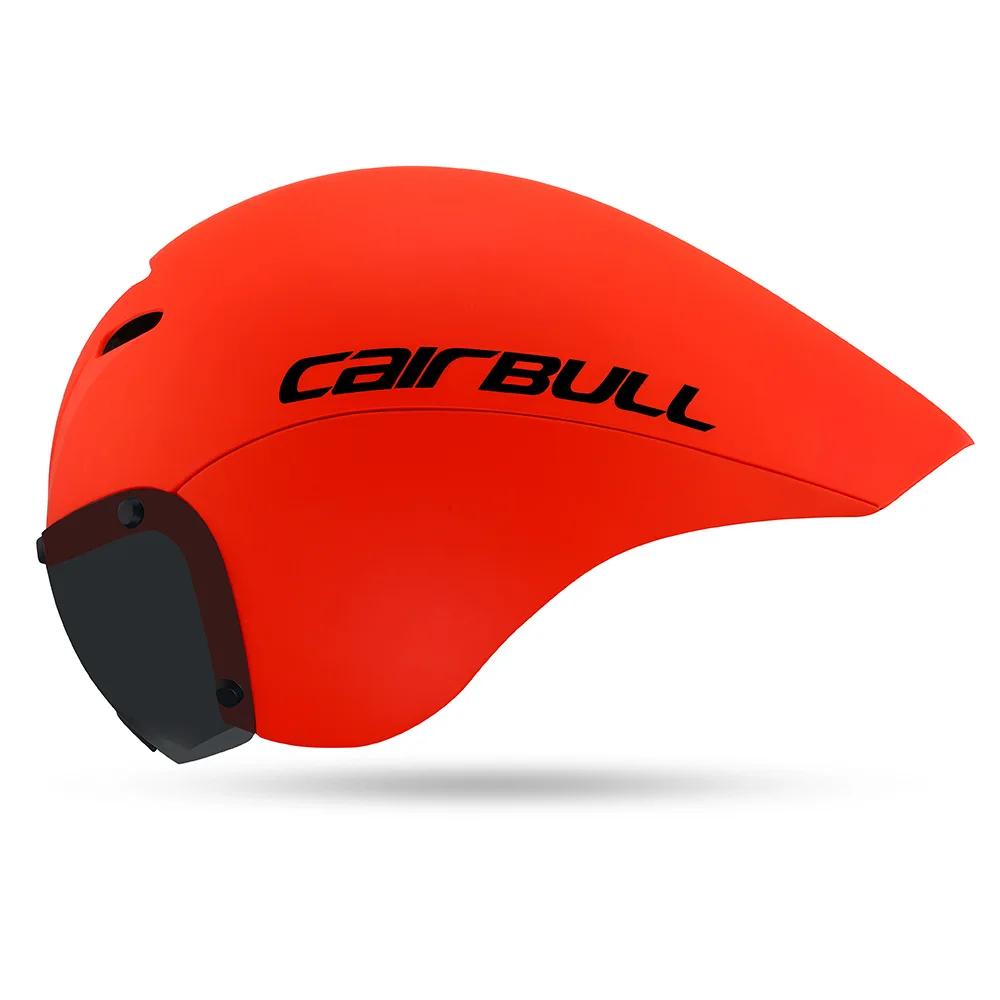 

Cairbull TT Helmet Road Bike Triathlon Time Trial Riding Helmet Magnetic Goggles Bicycle Pneumatic Helmet