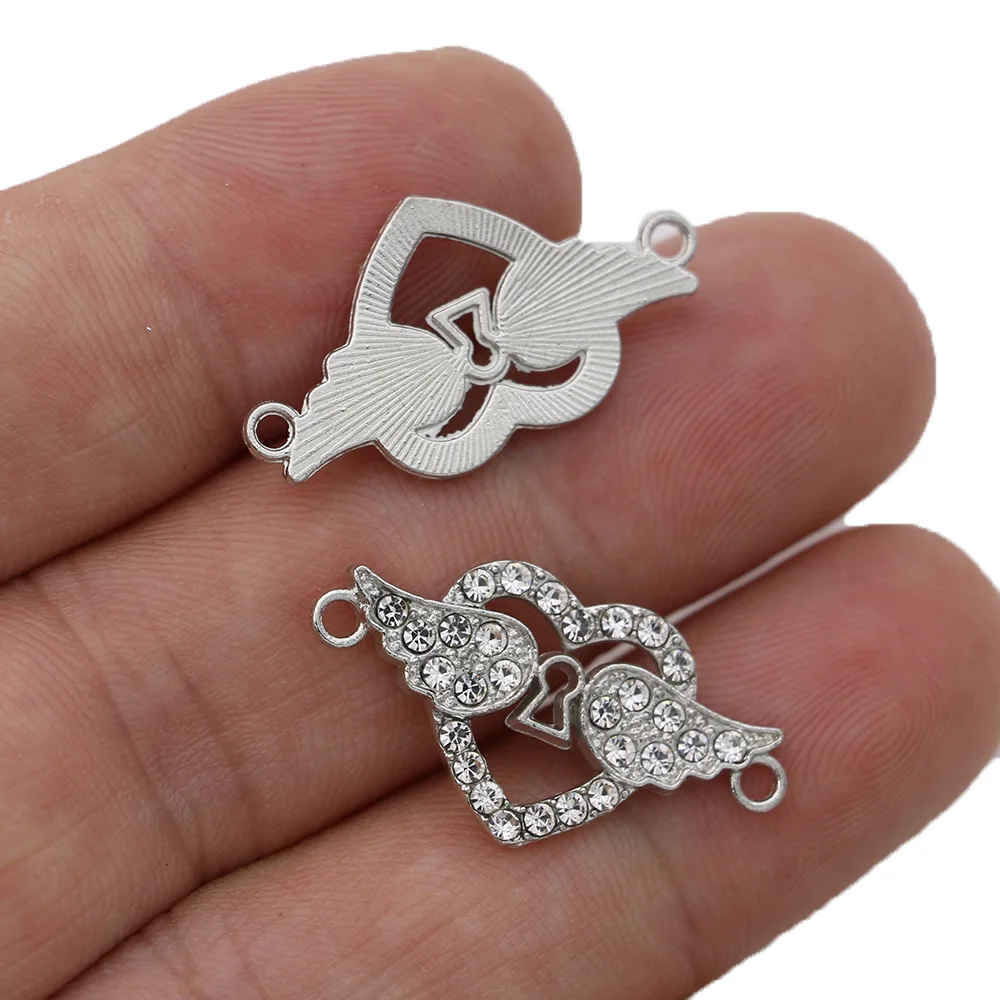 5 шт. посеребренные соединители для браслета 25 х12 мм |