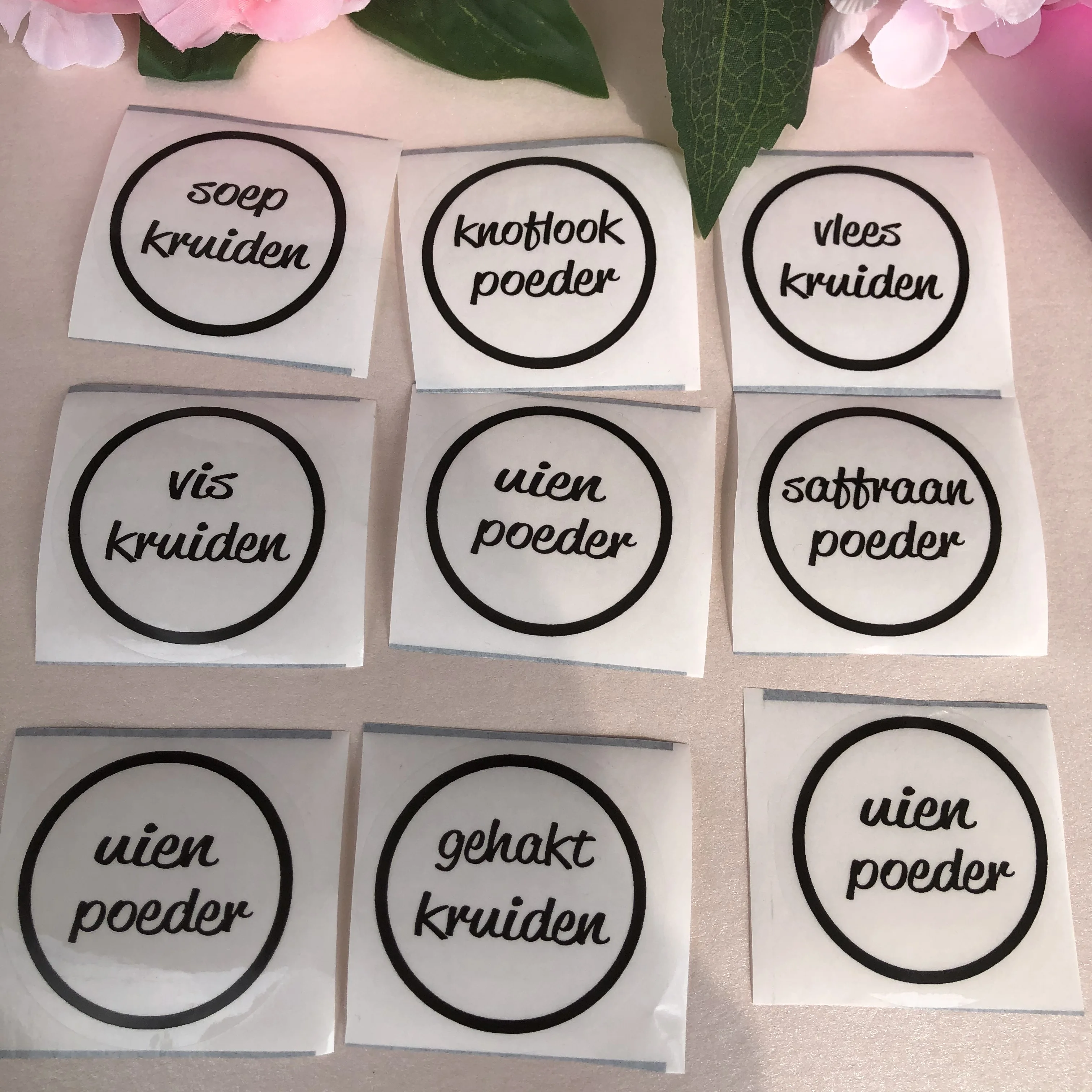 Персонализированная каллиграфическая банка для сезных приправ этикетки