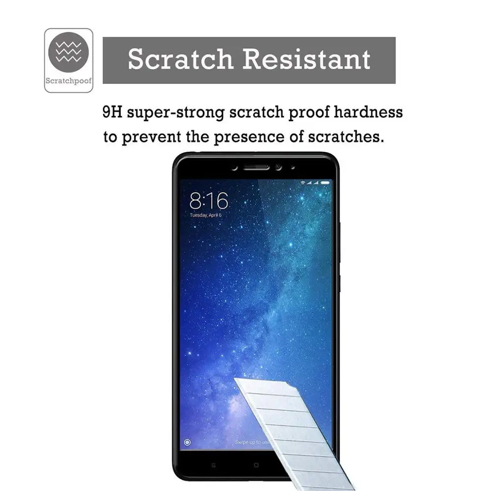 Закаленное стекло 9H 2.5D с полным покрытием для MEIZU 15 16th 16 Plus Защитная пленка экрана