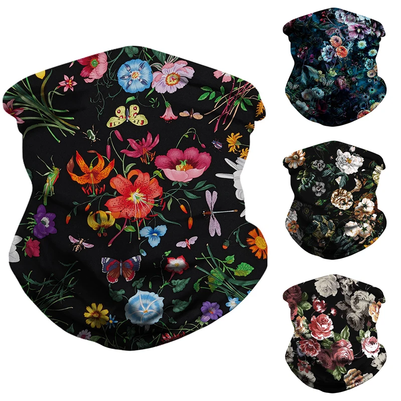 Модный женский и мужской шарф с цифровым принтом для езды на велосипеде открытом