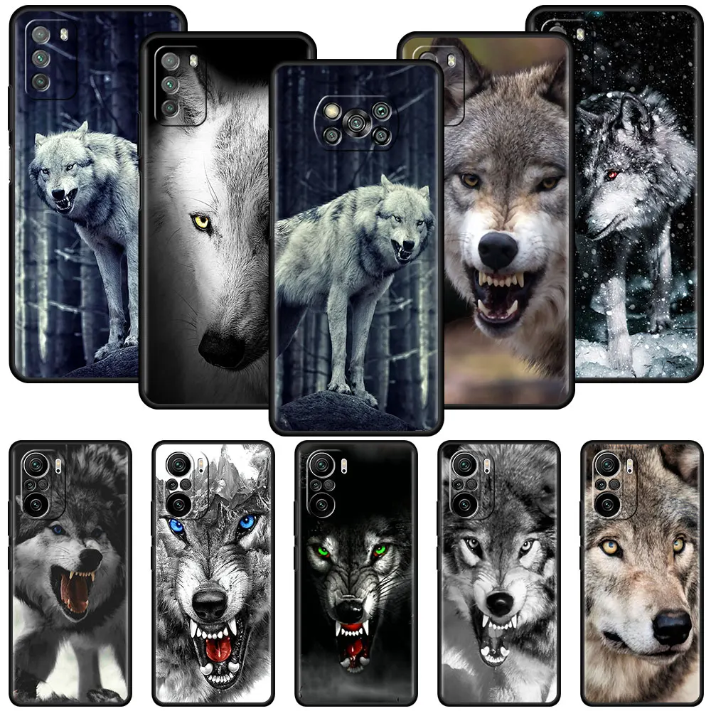 

Angry Animal Wolf Tpu Case for Xiaomi Redmi Note 9S 9 8 10 Pro K40 9C 8T 9T 7 9A 8A 7A 6A Soft Capa Silicone Phone Cover