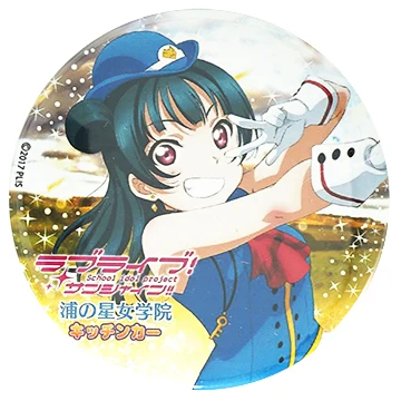 Love Live Солнечный значок аниме Hanamaru Dia Yoshiko Riko охара Мари Kanan Watanabe You Chika Aqours металлический значок брошь на булавке - Окраска металла: 06 Tsushima Yoshiko
