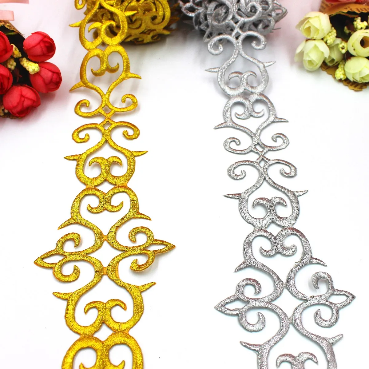 3 года золотая вышивка кружевная отделка для косплея винтажные костюмы