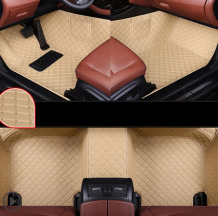 Beige Автомобильные коврики на заказ, двухслойные автомобильные коврики для ховера, все модели H1, H2, H3, H5, H6, H7, H8, H9, M1, M2, M4, автомобильные аксессуары, Стайлинг автомобиля - Название цвета: Beige
