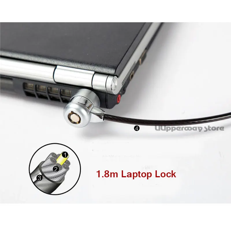 Высококачественный кодовый замок для ноутбука 1 8 м Противоугонный и анти стрижка