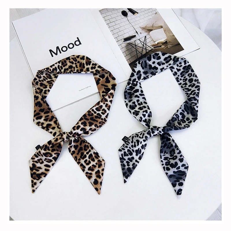 5*90 см Новая сумка с рисунком леопард ремень шарф женский шелковый модный