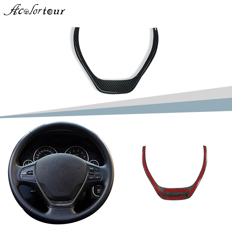 Автомобильная наклейка на руль из АБС-углеволокна средняя отделка центральный