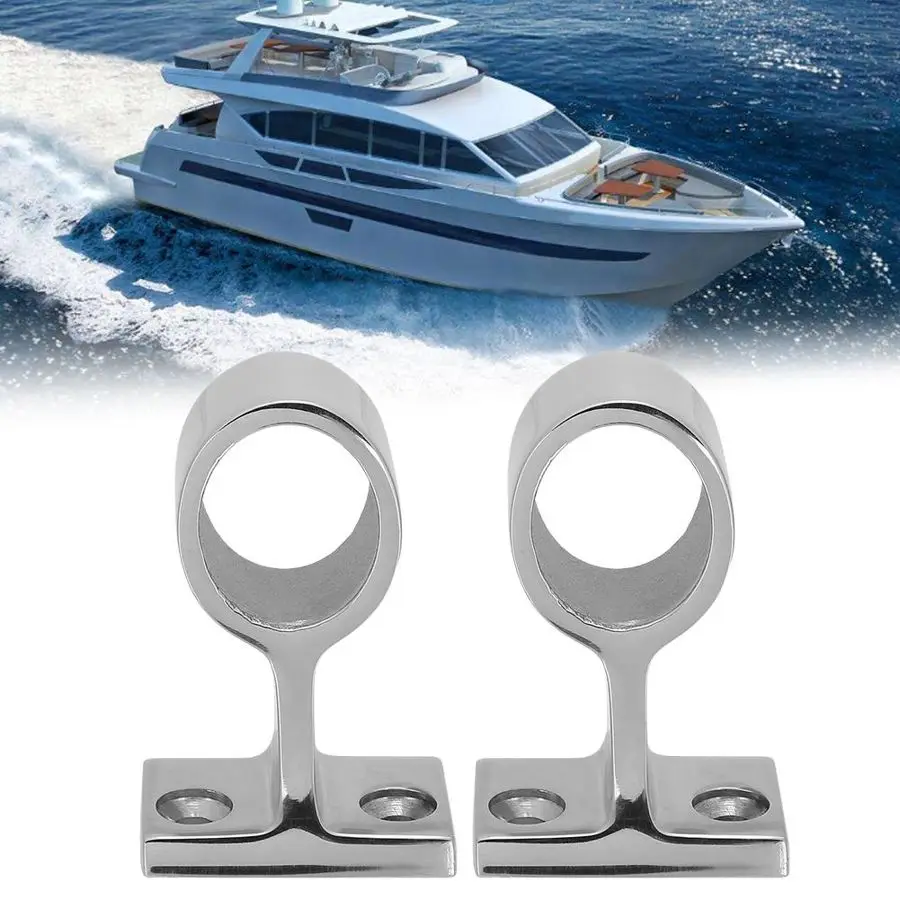 2 шт. морская фурнитура перила для яхт из нержавеющей стали Монтажный кронштейн