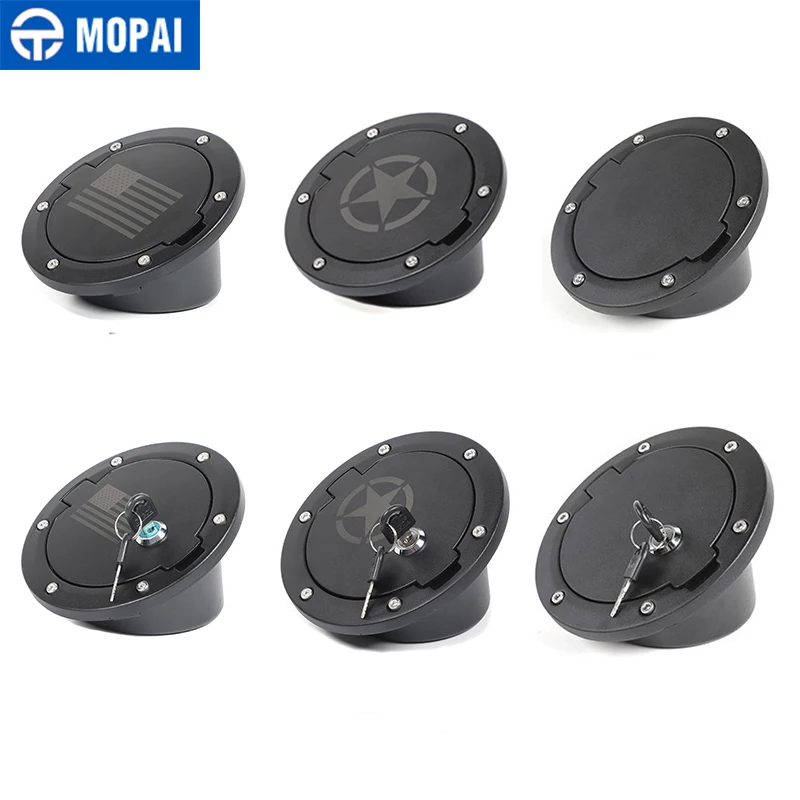 mopai tank covers for jeep wrangler tj car oil fuel tank cap with key lock cover for jeep wrangler tj 1997 2006 car accessories free global shipping