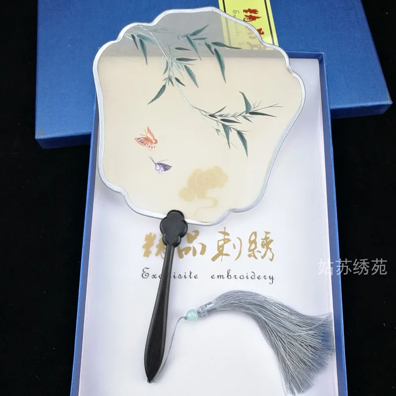 Ручная вышивка шелковая группа вентилятор suzhou group китайский стиль подарок