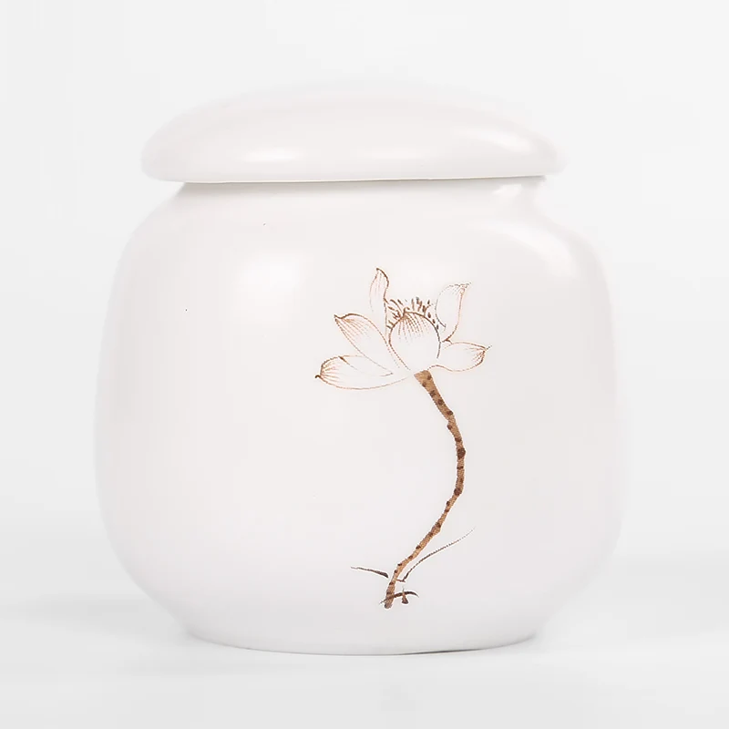 Памятный контейнер прах питомца урна расписанный вручную керамический урн для