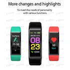Смарт-браслет 115 Plus с пульсометром и тонометром мужские Смарт-часы фитнес-трекер Смарт-браслет для IOS Android