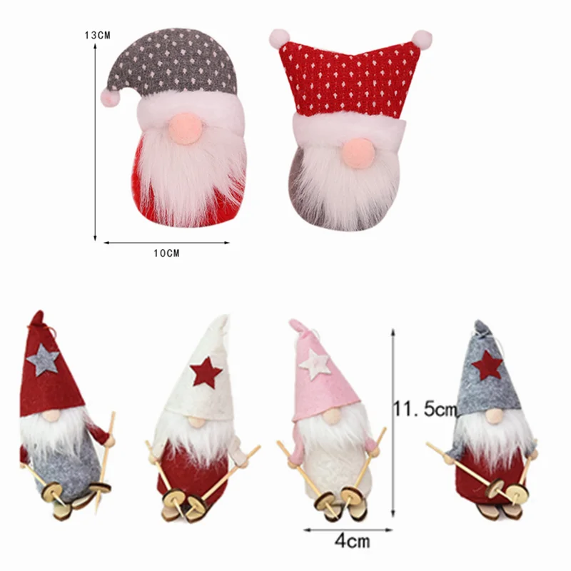 Рождественское украшение шапка безлицевая кукла для рождественской елки 2020