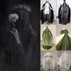 Накидка-халтер женская, Готическая, средневековая, с воротником-стойкой