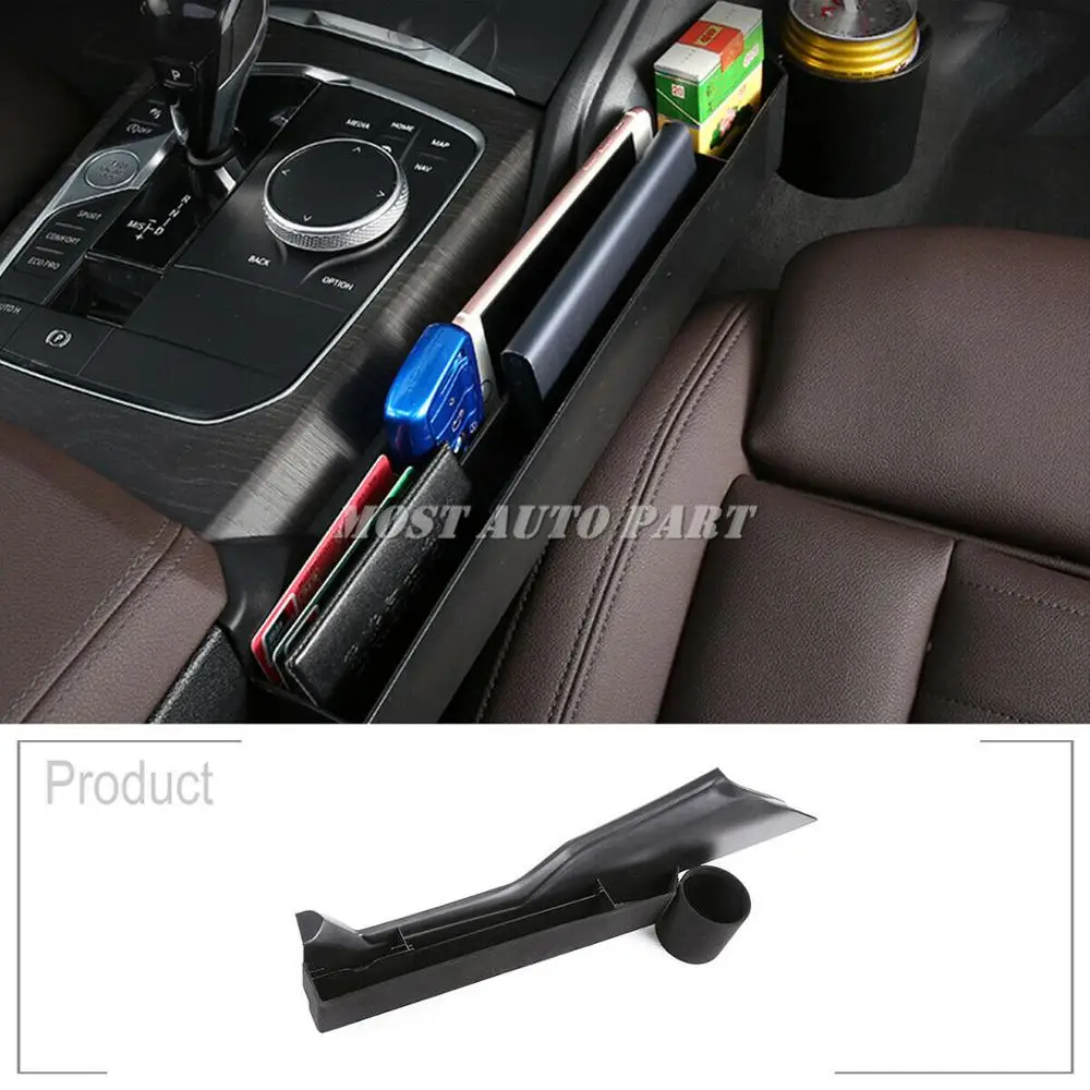 

ABS Plastic Interior Seat Gap Storage Box Tray Container Trim For BMW 3 Series G20 G21 G28 2019-2021 1pcs LHD Car Decoration