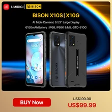 UMIDIGI BISON – téléphone portable X10S X10G, Version globale, batterie de 6150mAh, 4 go + 32 go, IP68/IP69K, étanche et robuste, nouveau  (1)