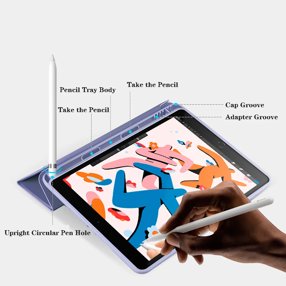 Чехол для iPad Pro 12.9 чехол M1 11 2020 Air 4 10 2 9 поколения 7 5th 6th 2021 Mini 6 | Компьютеры и офис