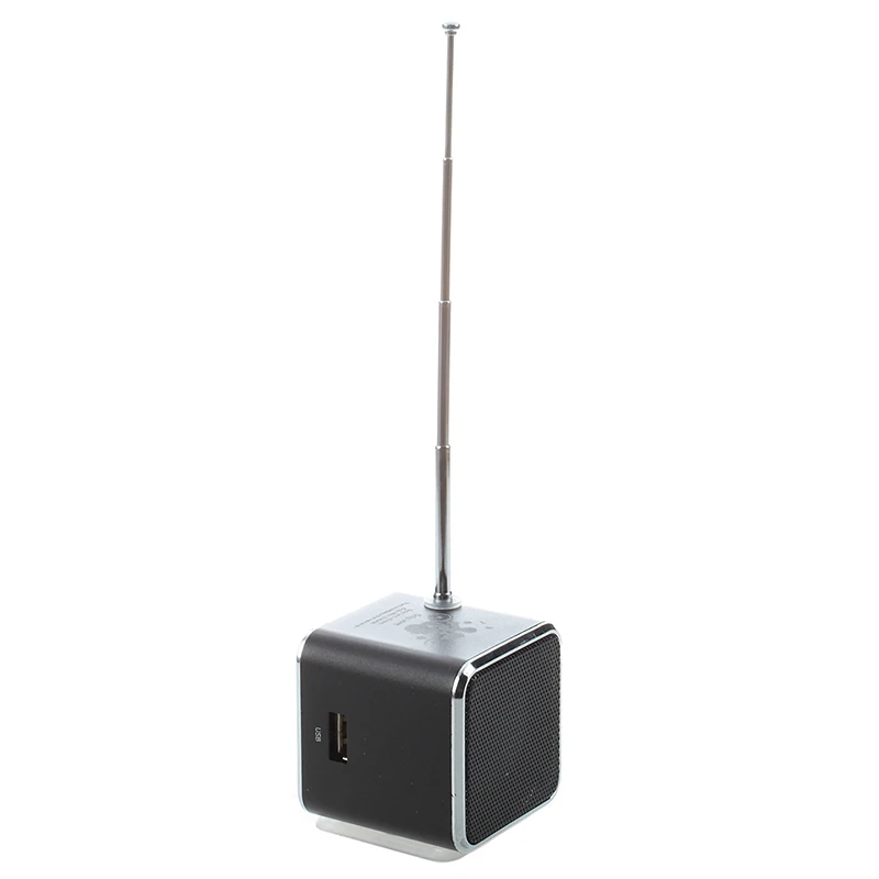Горячая 3C-TD-V26 портативный мини-динамик с цифровым и Micro SD/TF/USB/FM-черный |