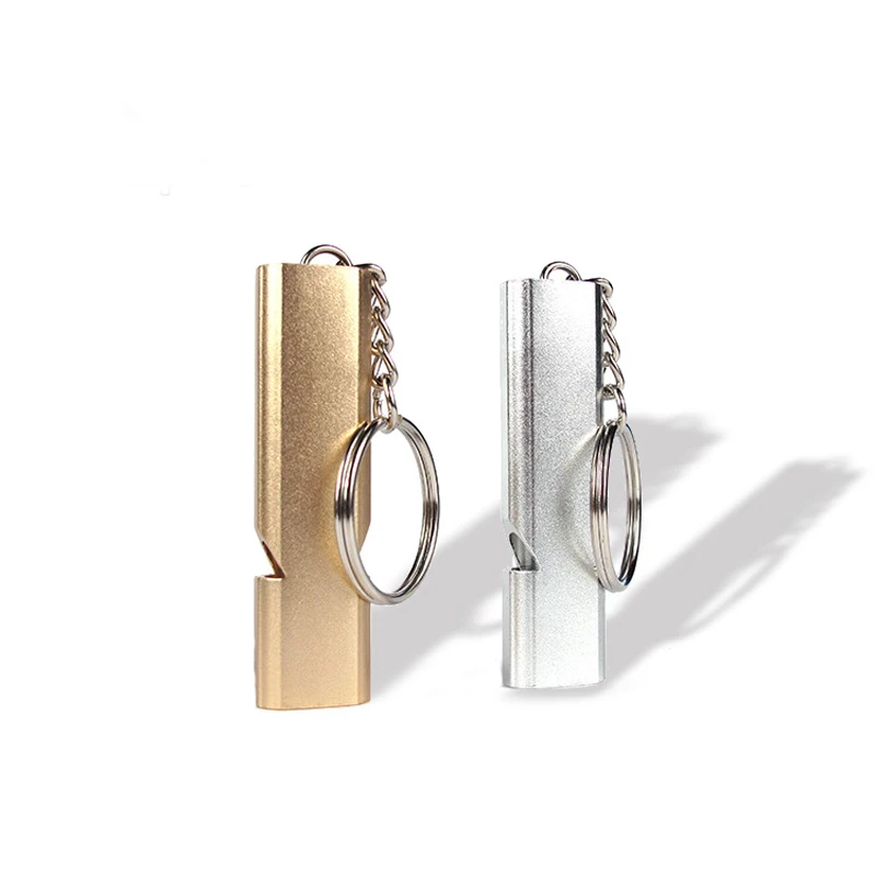 Аварийный свисток для выживания автомобильный брелок алюминиевый открытый