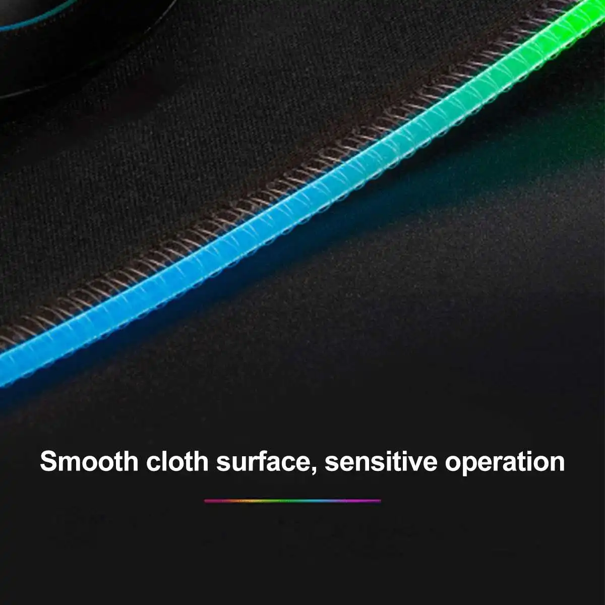 

Gaming Mouse Pad RGB Glowing Keyboard Mat Starry Sky Computer Laptop Mat 14 Lighting Modes LED Gaming Mouse Pad 400x900x4mm