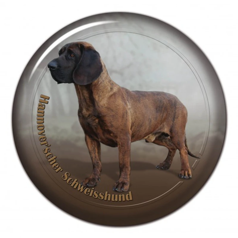 

B0891# 13CM/17CM Self-Adhesive Decal Hannoverscher Schweisshund Dog Car Sticker Decors on Bumper Rear Window Laptop