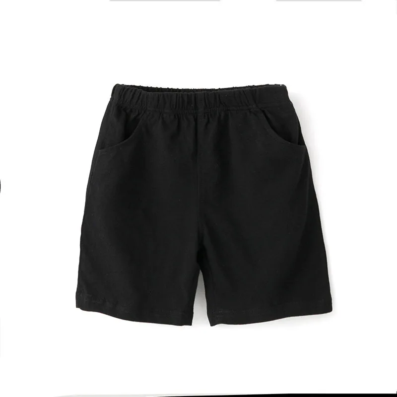 Лидер продаж 2020 однотонные детские брюки шорты для девочек маленьких мальчиков